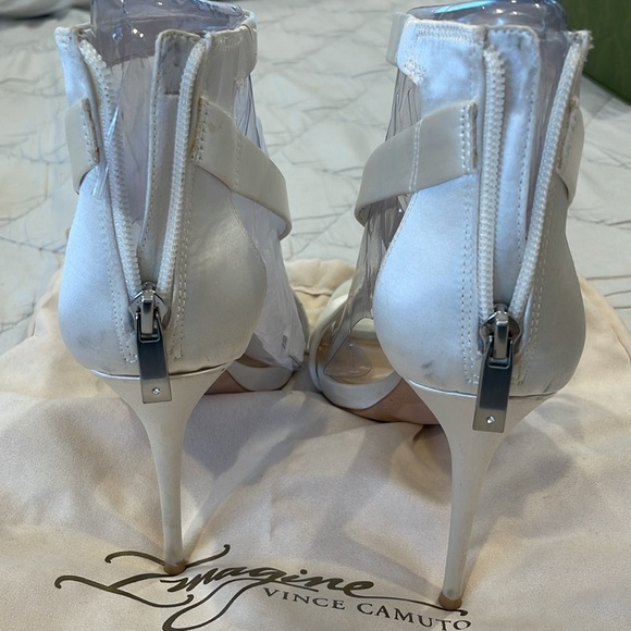 White satin heels - Imagine Vince Camuto - Picture 2 of 8
